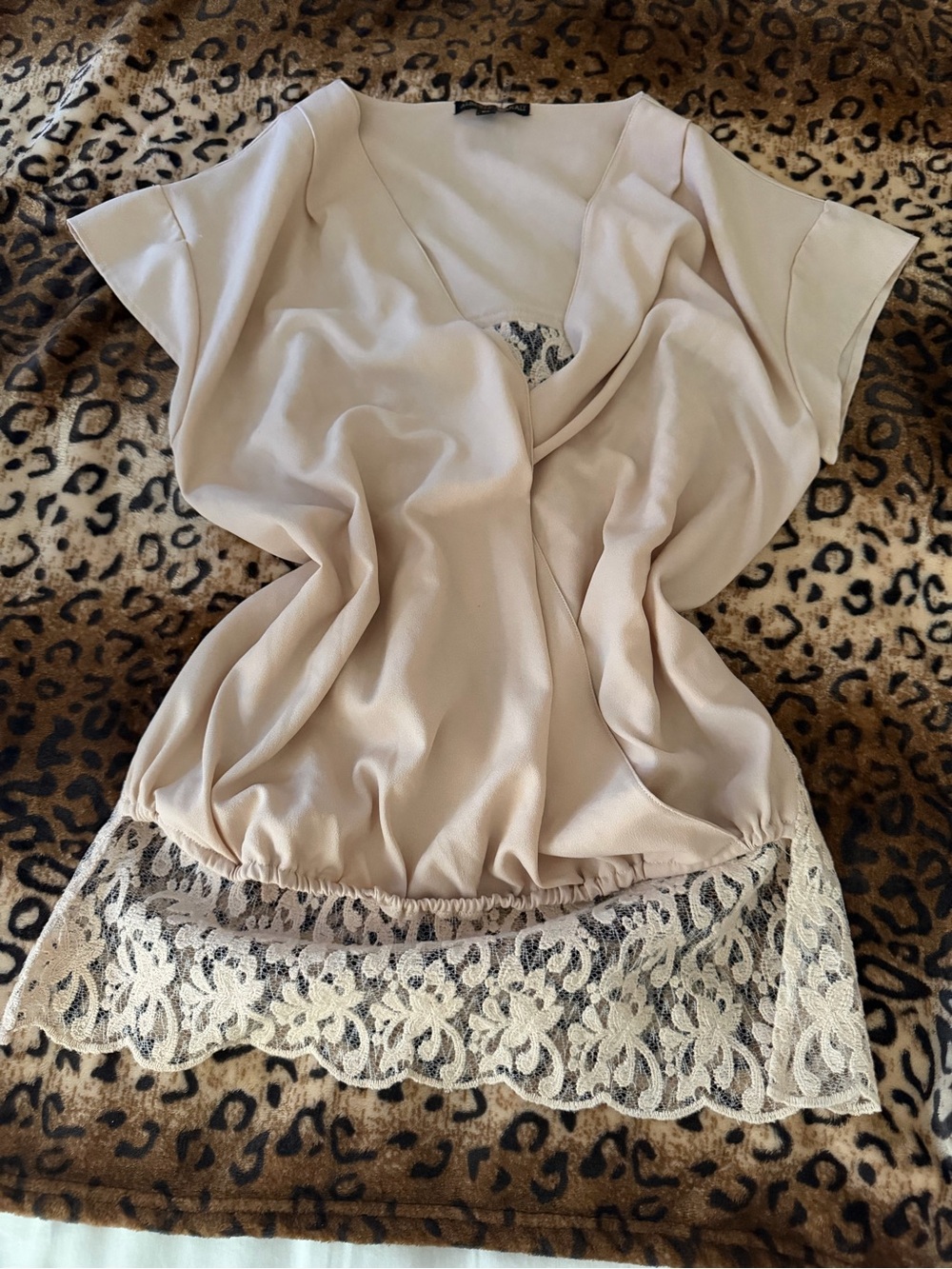 Alberto Makali XS Ivory Lace Blouse Draped Top Y2K Sheer Hem - Picture 2 of 6